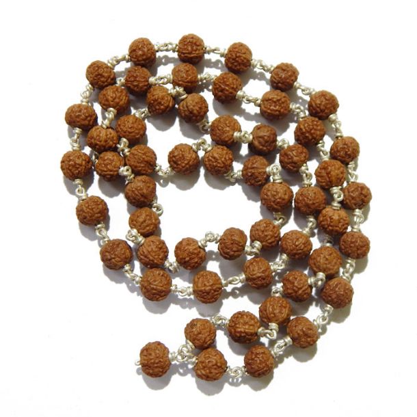 Silver Rudraksha Mala