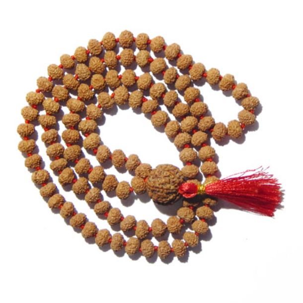 7 Face Rudraksha Mala with 7 Face Nepali Rudraksha
