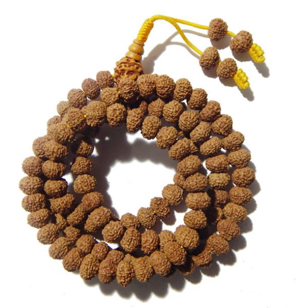 Very good quality 10 Face (Mukhi) Indonesian Rudraksha of 9mm used to make this power mala.